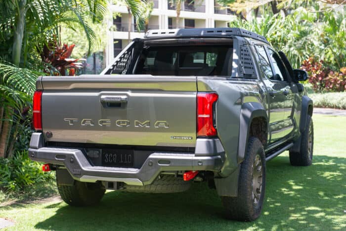 2024 Toyota Tacoma Trailhunter rear view profile