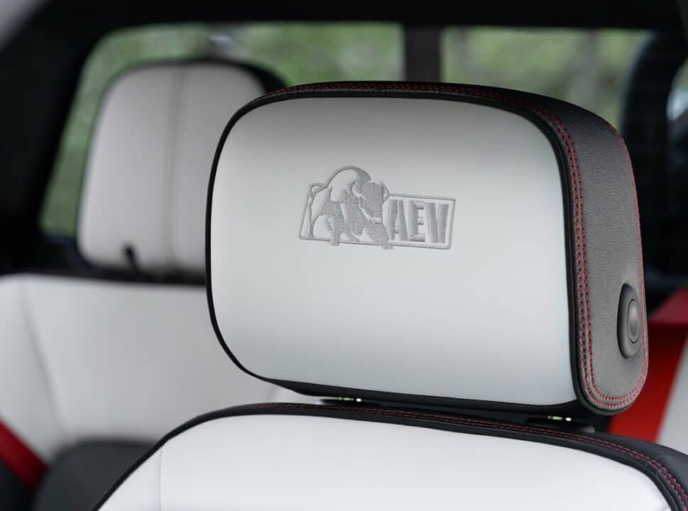 2024 Canyon AT4X AEV Edition seats with AEV headrests