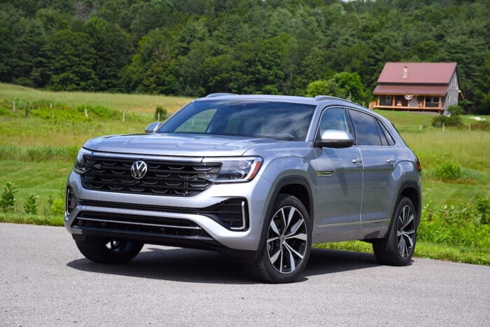 2024 VW Atlas Cross Sport front view in silver