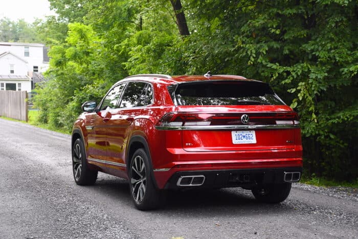 2024 VW Atlas in red rear view