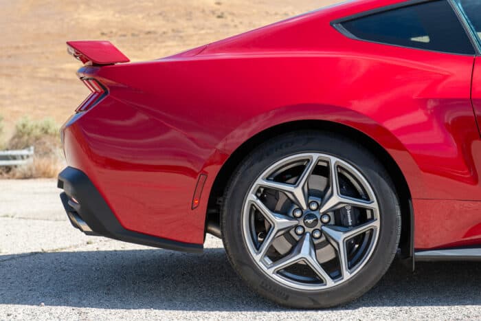 2024 Mustang GT Fastback with Performance Pack rear design including spoiler and wheels