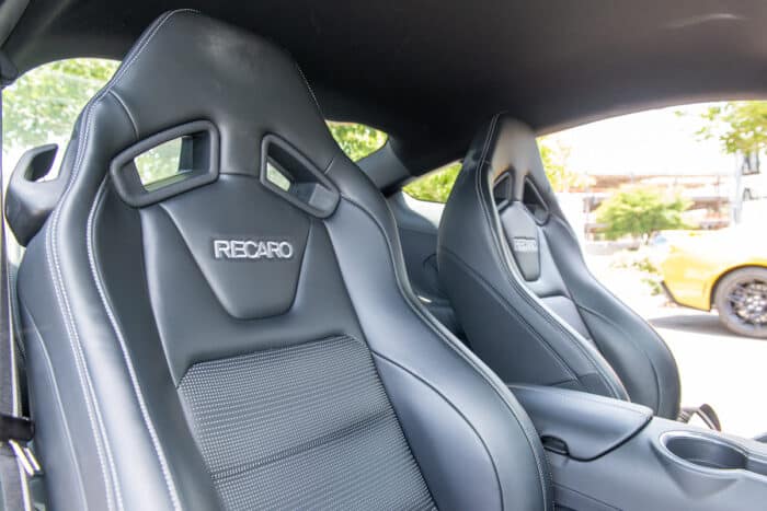 2024 Mustang GT with Recaro leather seats, part of Performance Pack upgrade