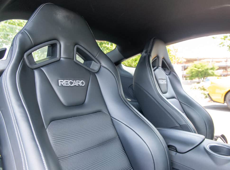 2024 Mustang GT with Recaro leather seats, part of Performance Pack upgrade