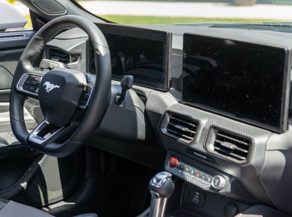 2024 Mustang interior dual screens come standard