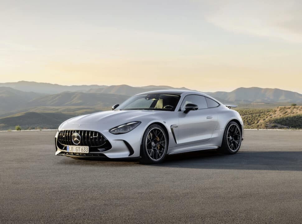 Mercedes-AMG GT 63 4MATIC+ in silver front shot