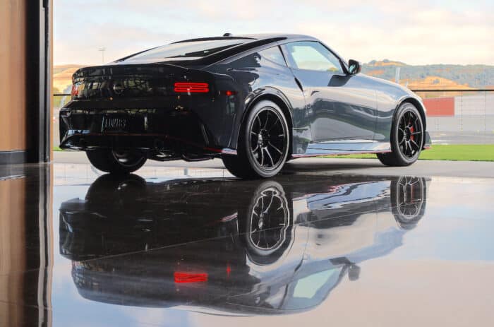 2024 Nissan Z NISMO in garage rear shot