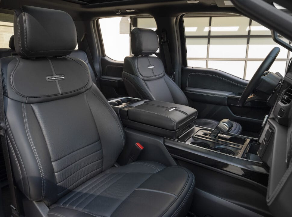 F-150 Lightning Platinum Black Interior