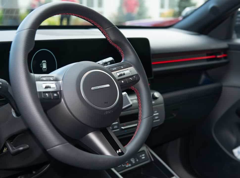 2024 Hyundai Kona N-Line interior steering wheel