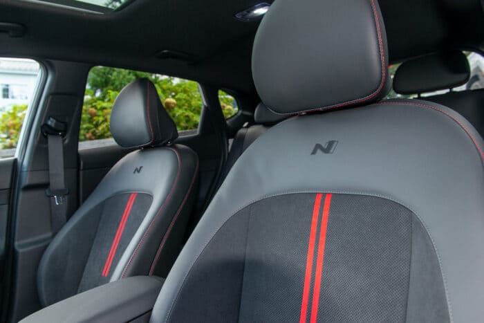 2024 Hyundai Kona N-Line front seats