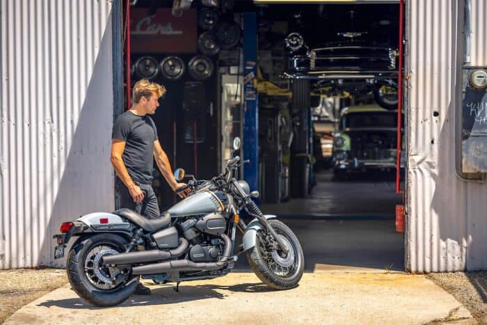 2024-shadow-phantom rear side view parked with rider copy