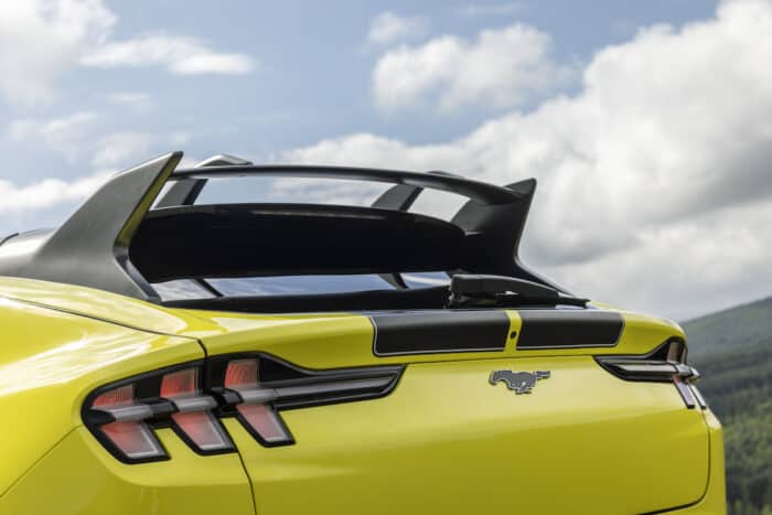 Ford Mustang Mach-E Rally rear spoiler