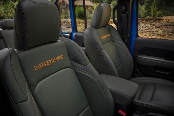 2024 Jeep Gladiator Mojave X seats inside