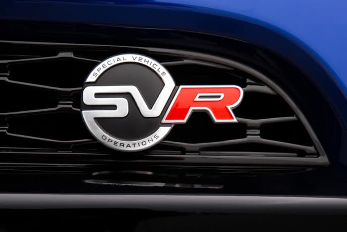 2015 range rover Sport SVR badge