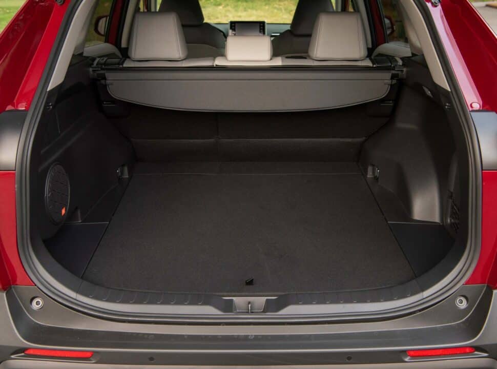 2019 Toyota RAV4 Limited Hybrid rear trunk with door open