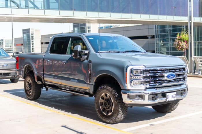 2023 Ford F250 Super Duty parked on street