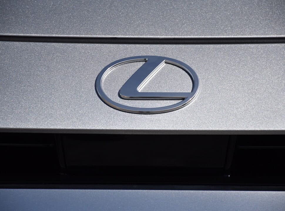 2024 Lexus TX F Sport logo on front grill