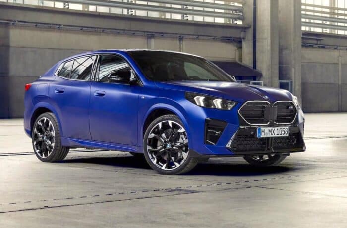 2025 BMW X2 blue front parked