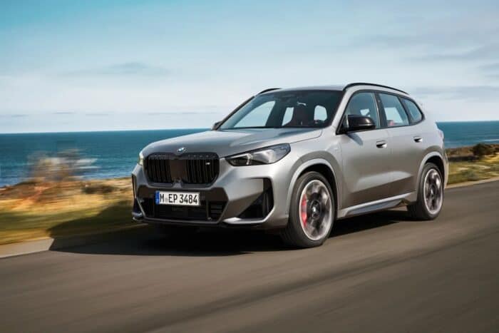 2025 bmw x1 silver front driving copy