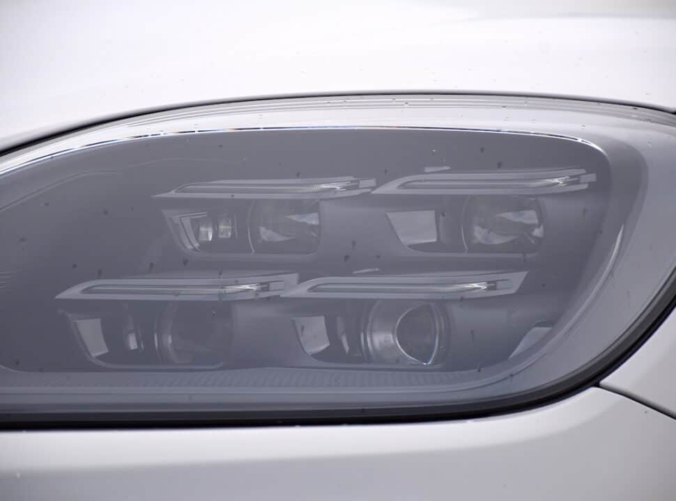 2024 Porsche Cayenne Turbo E Hybrid headlights up close