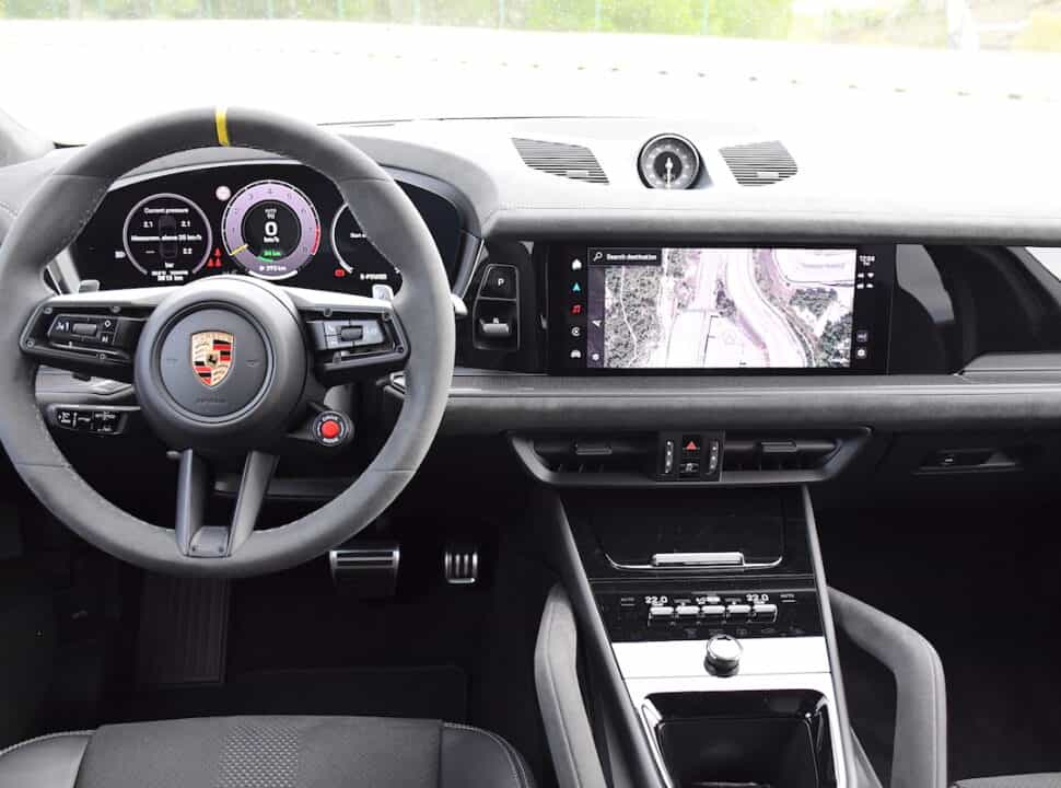 2024 Porsche Cayenne Turbo E Hybrid interior front cabin view from the back