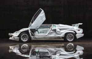 1989 Lamborghini Countach 25th Anniversary Coupé from Wolf of Wall Street side view studio
