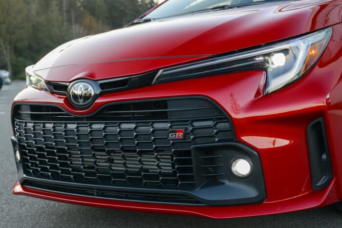 2023 Toyota GR Corolla Core front grill design
