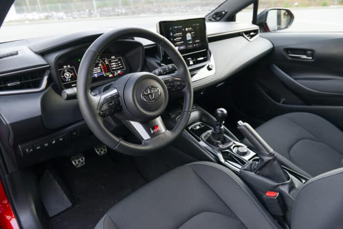 2023 Toyota GR Corolla Core interior front cabin