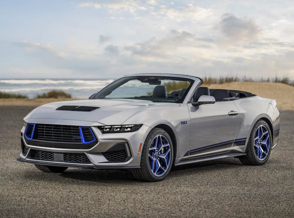 2024 Ford Mustang GT California Special front view Premium Coupe with top down