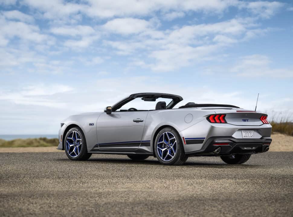 2024 Ford Mustang GT California Special rear view parked on the road