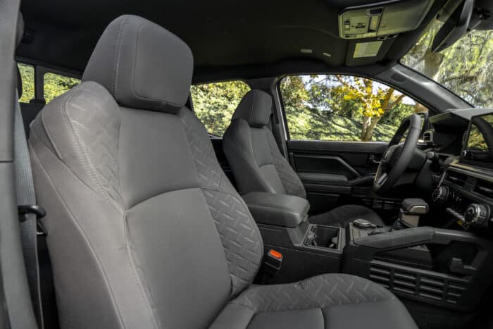 2024 Toyota Tacoma SR5 interior front cabin seats and front