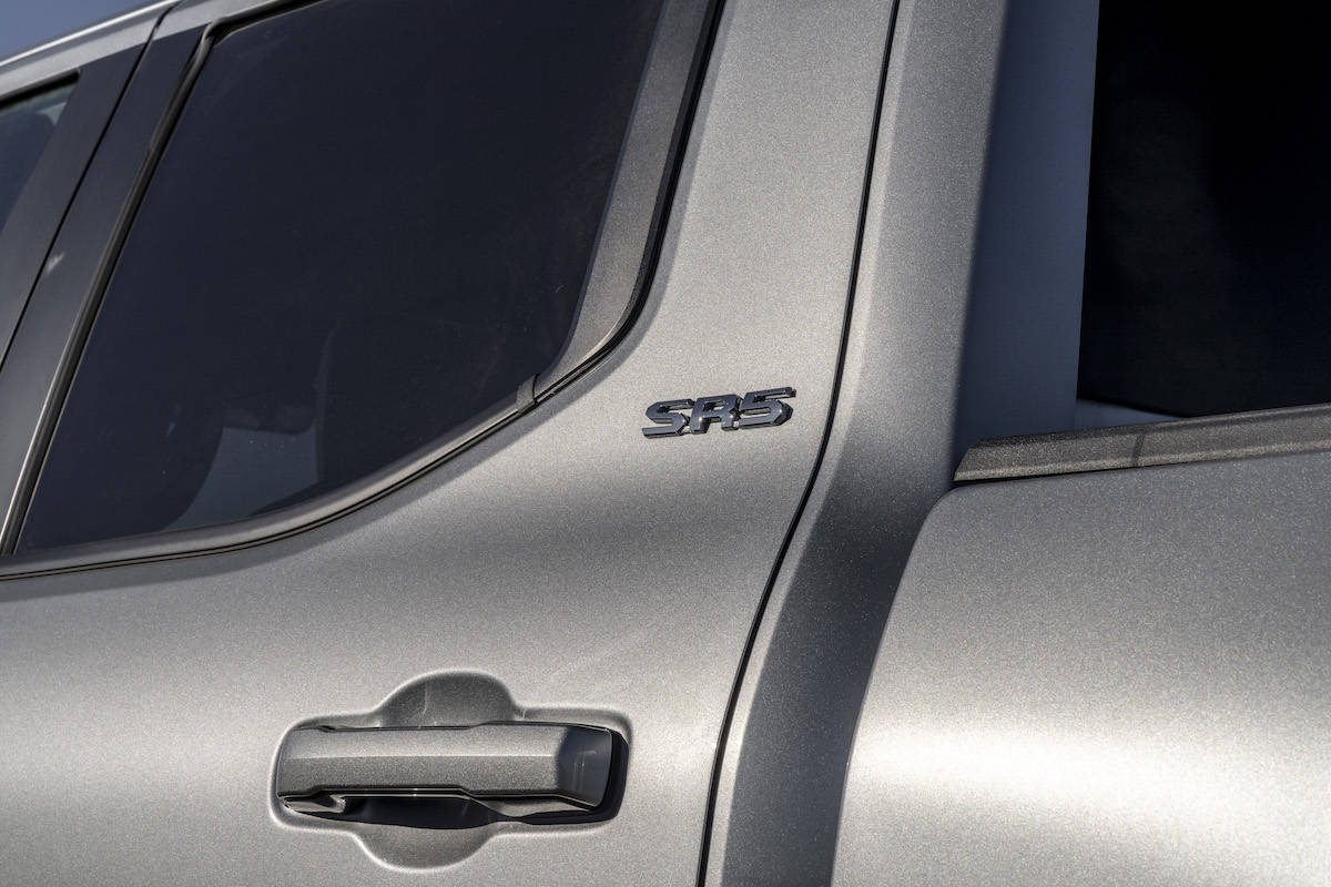 2024 Toyota Tacoma SR5 logo on side