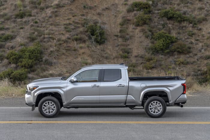 2024 Toyota Tacoma SR5 side view parked on road