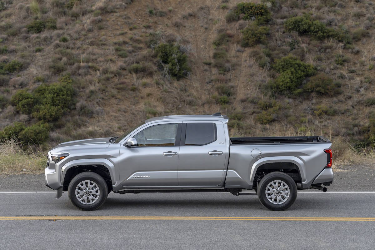 2024 Toyota Tacoma SR5 side view parked on road