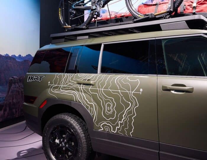 2024 Santa Fe XRT bike on roof rack at LA debut