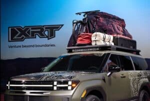 2024 Santa Fe XRT a LA debut with roof rack