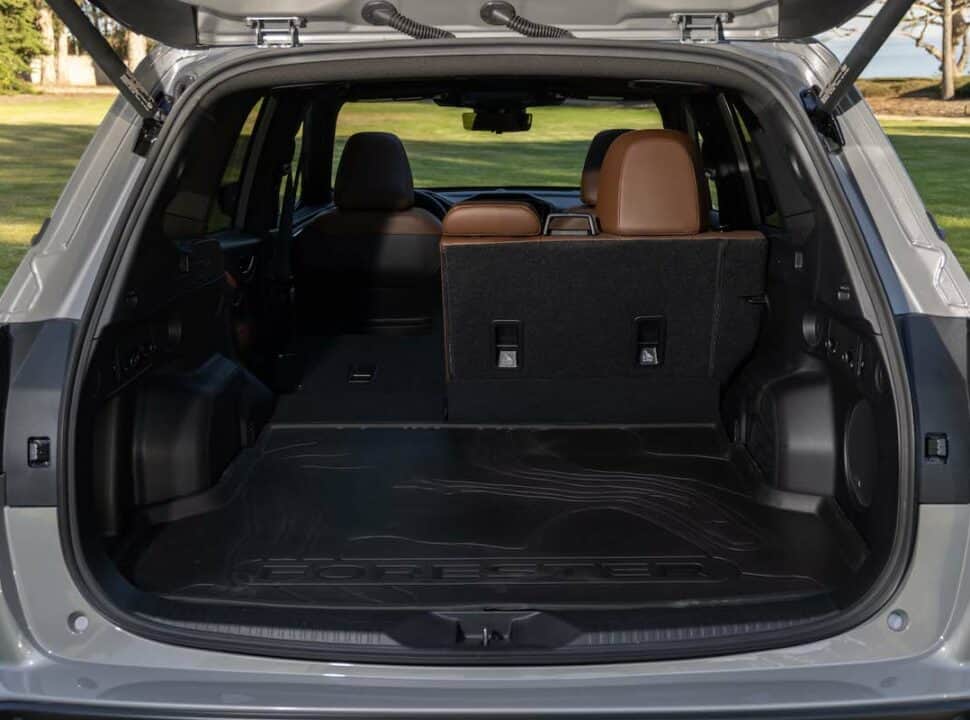 2025 Subaru Forester trunk with on 2nd row down