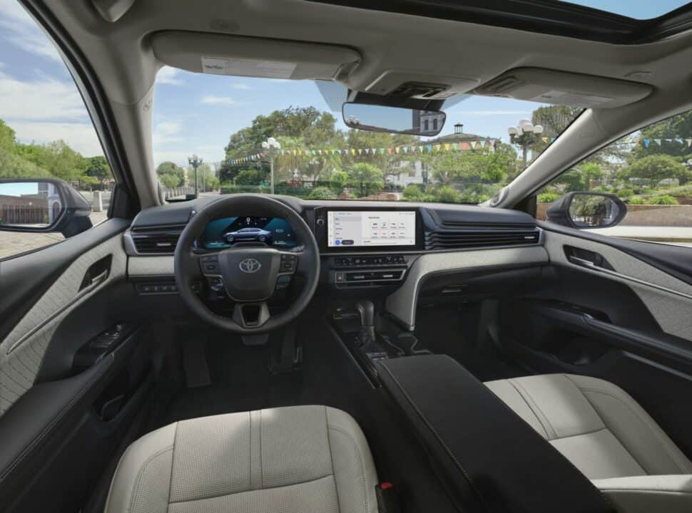 2025_Toyota-Camry_XSE interior with black and tan look