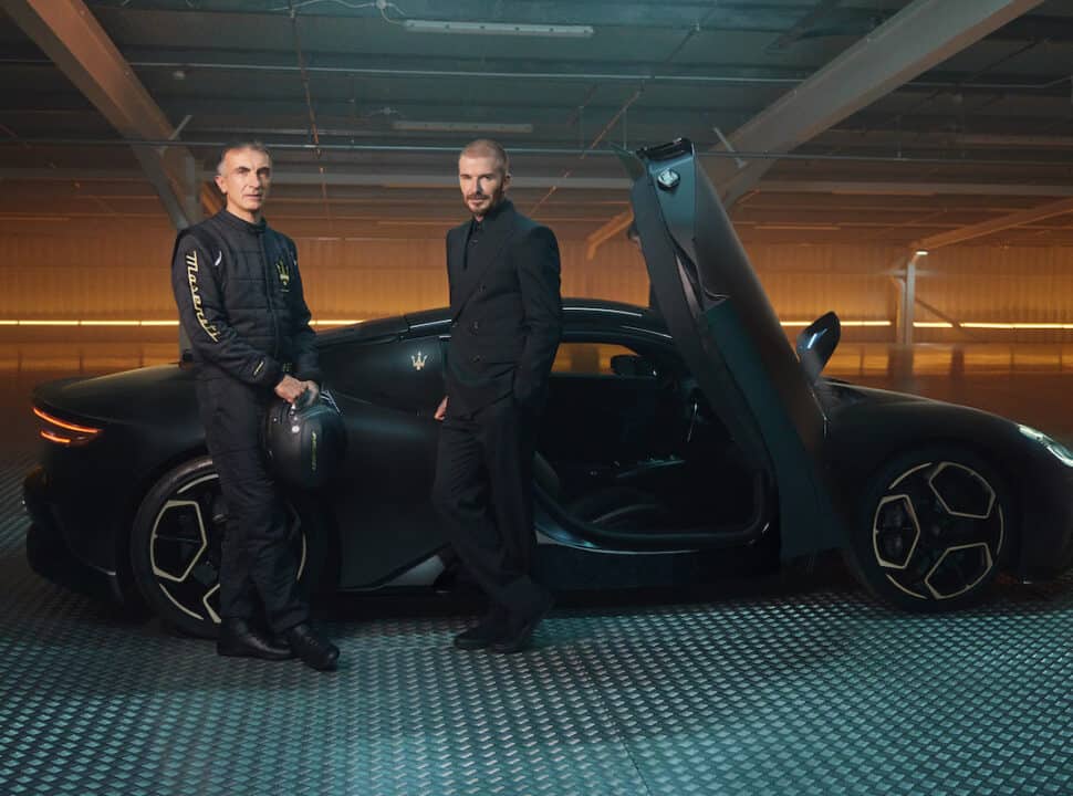 Maserati MC20 Notte Edition with David Beckham and Andrea Bertolini