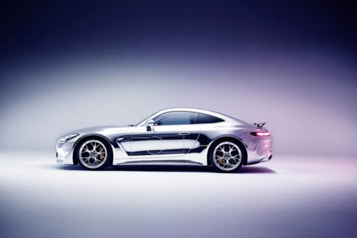 sacai x AMG capsule collection and GT wrap