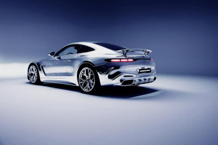 sacai x AMG capsule collection and GT wrap