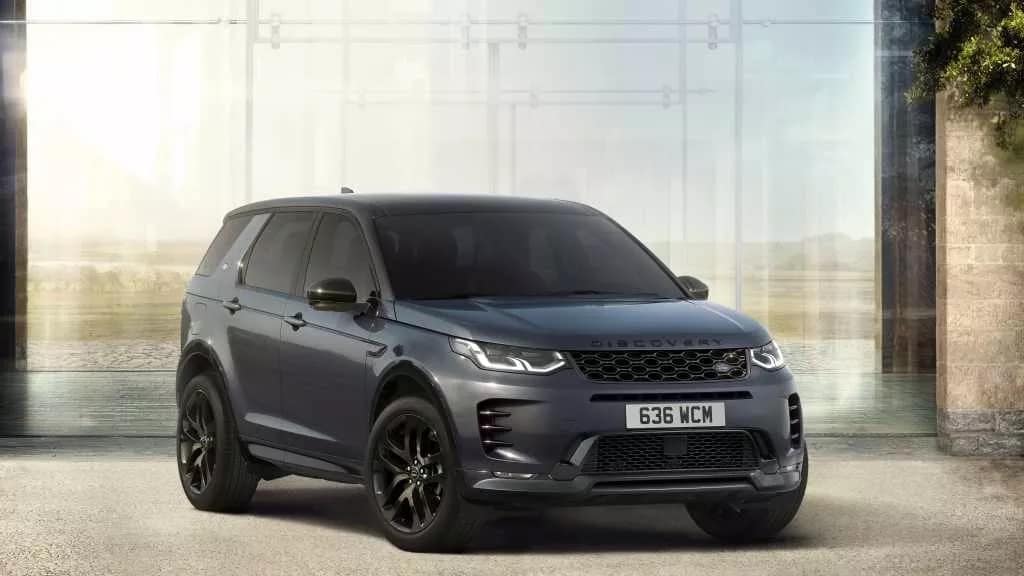 dark grey 2024 Land Rover Discovery Sport front view