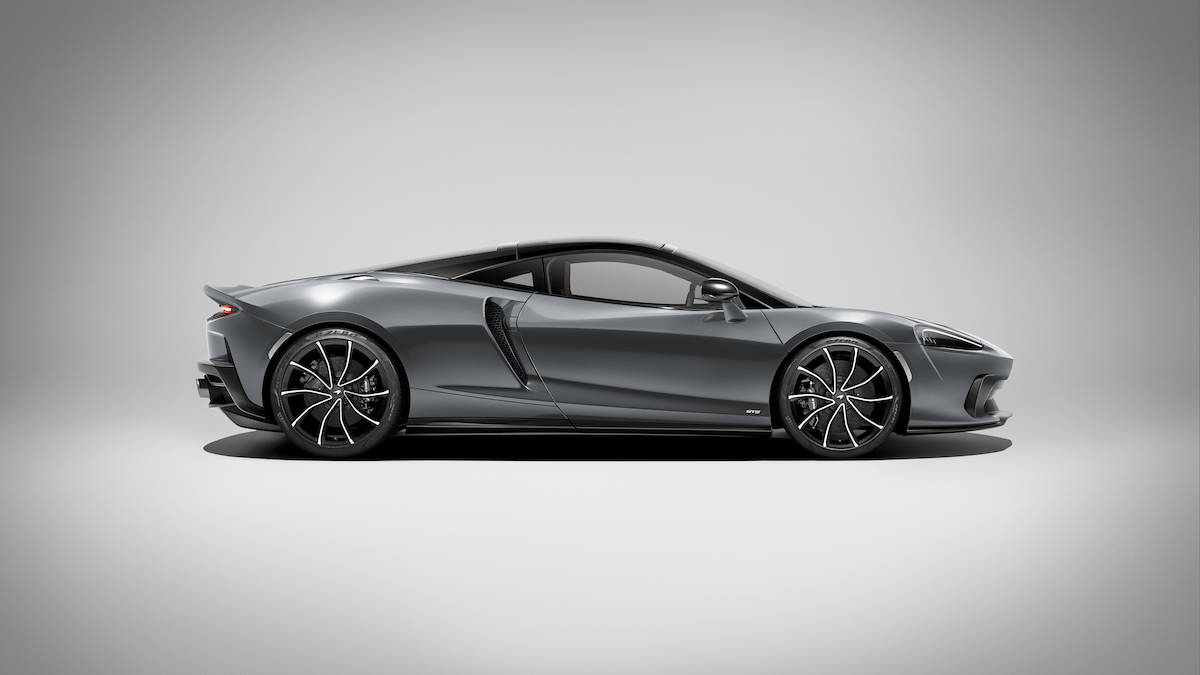 2024 McLaren GTS side view studio shot