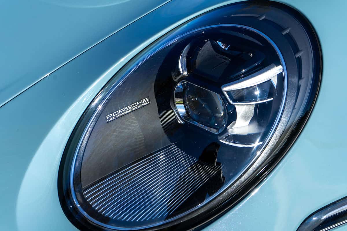 2024 Porsche 911 S/T headlight up close