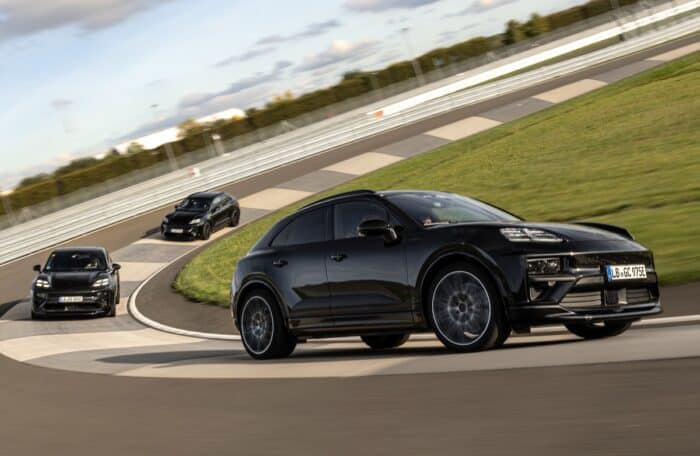 2024 Porsche Macan EV on the track