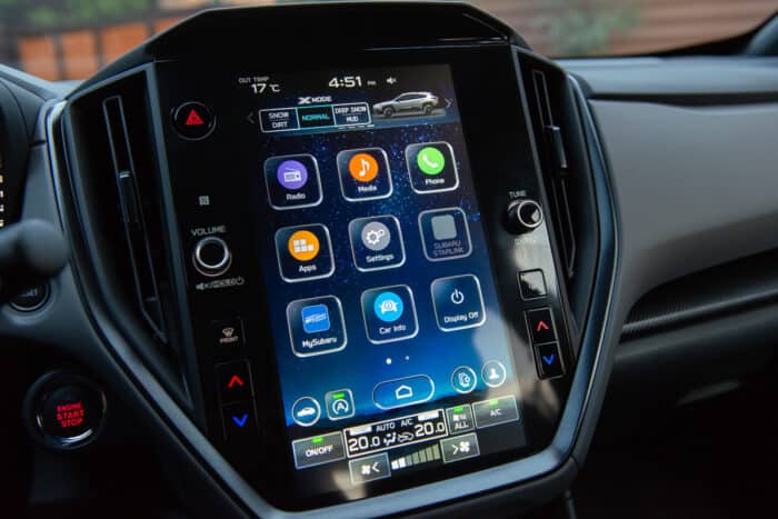 2024 Subaru Crosstrek Wilderness interior touchscreen