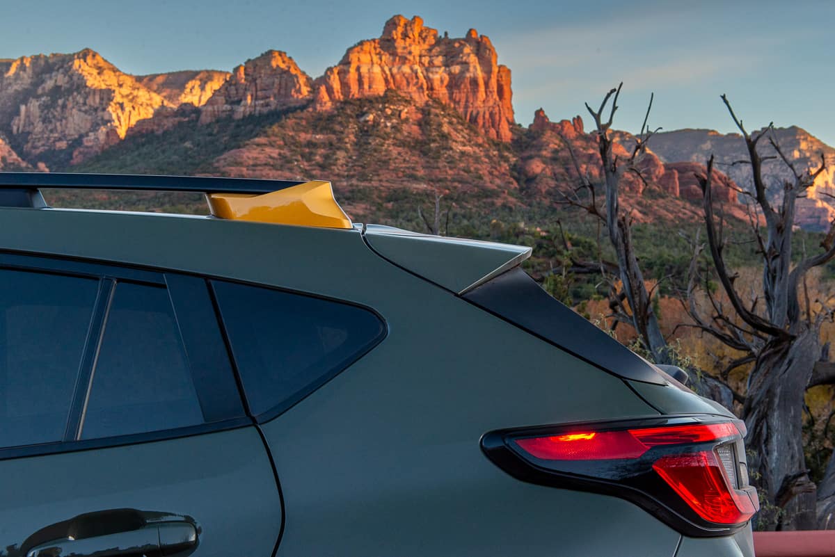 2024 Subaru Crosstrek Wilderness rear spoiler design