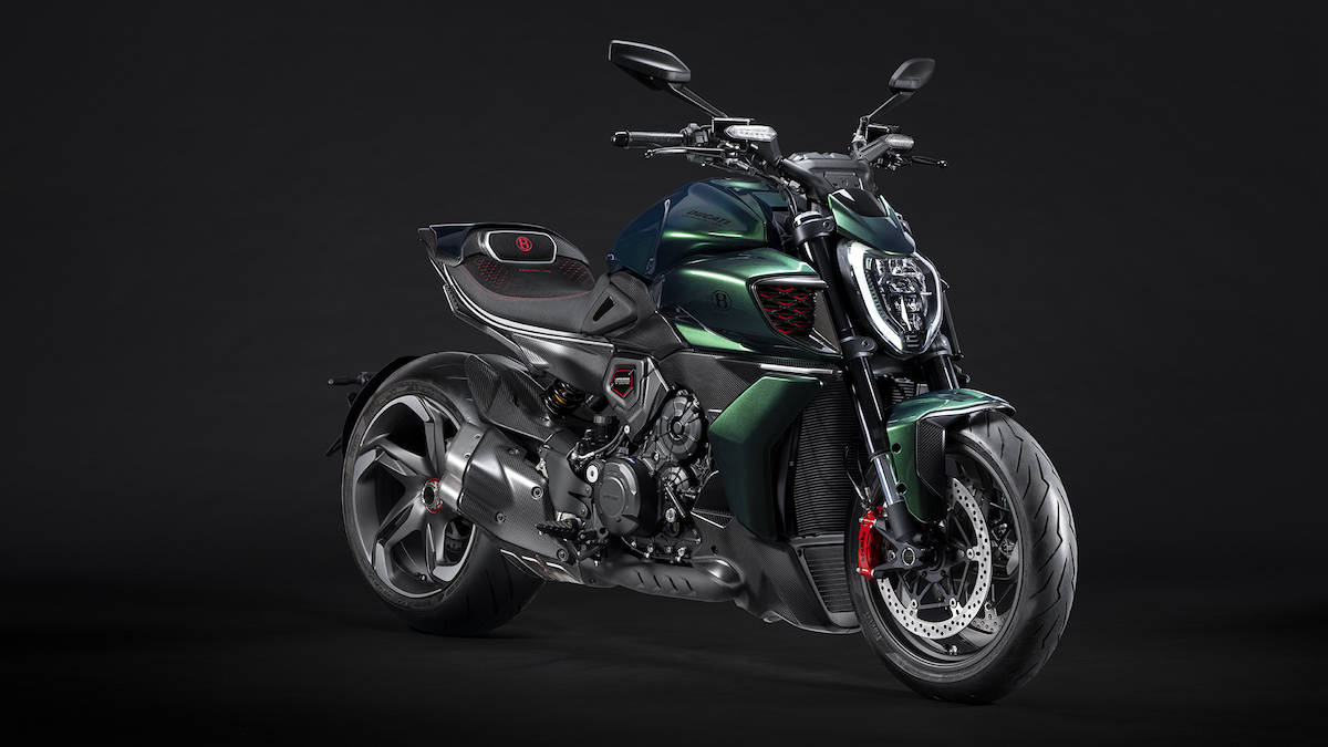 Ducati Diavel V4 for Bentley Motorcycle front profile