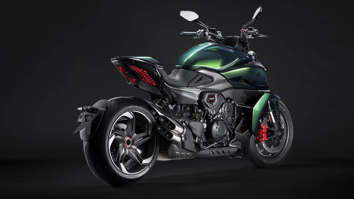 Ducati Diavel V4 for Bentley Motorcycle rear profile