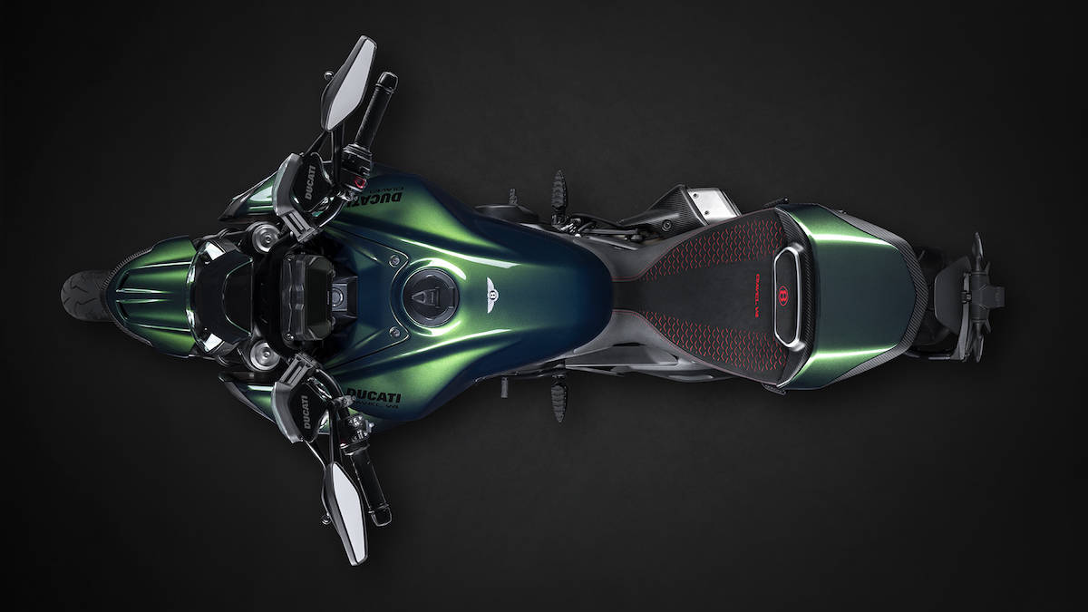 Ducati Diavel V4 for Bentley Motorcycle top view