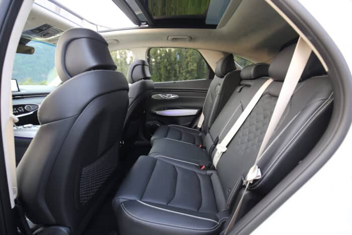 2023 Genesis Electrified GV70 Prestige AWD interior rear seats